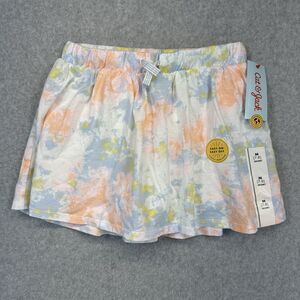 Cat & Jack Girls Skorts Multicolor Pink Blue Tie-Dye Print Size Medium 7 8 NWT
